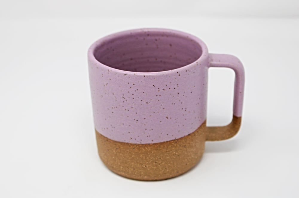 Image of Classic 3/4 Dip Mug - Orchid, Speckled Clay