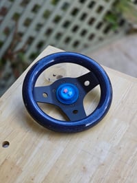 Made to order Black anodized 236mm blue with flake wood 