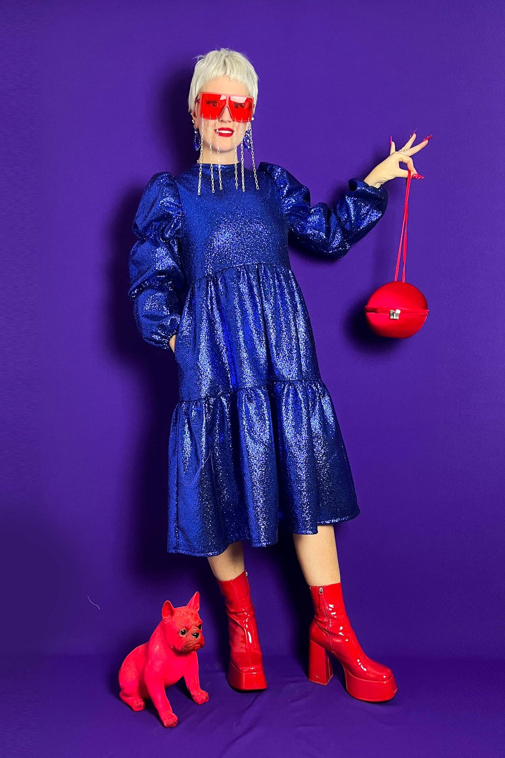 Image of Blue Shine Maxi Dress