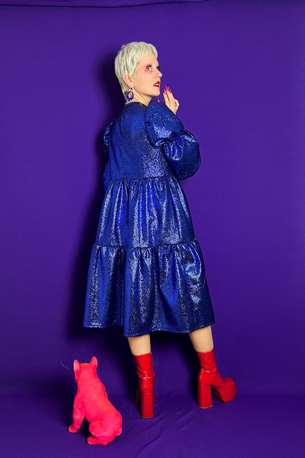 Image of Blue Shine Maxi Dress