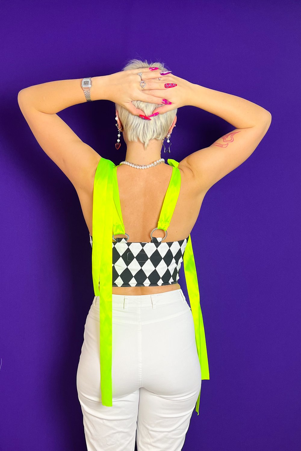 Image of Checkered Corset