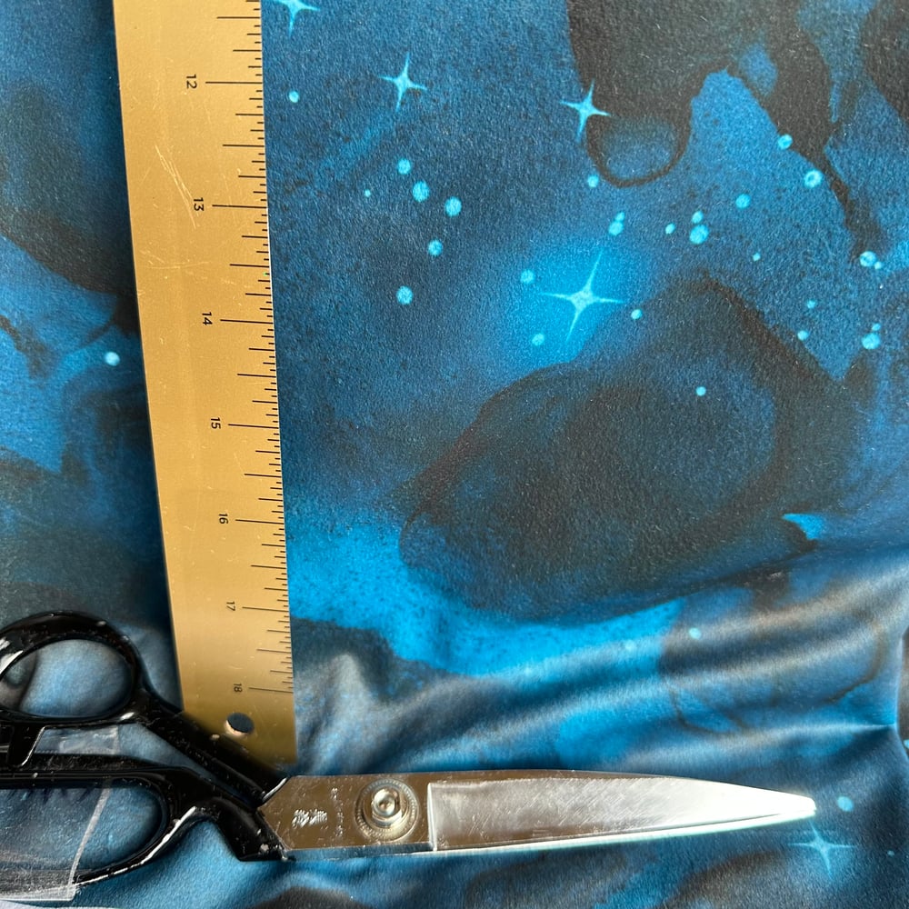 Image of Blue Starry Space Velvet for Board Making