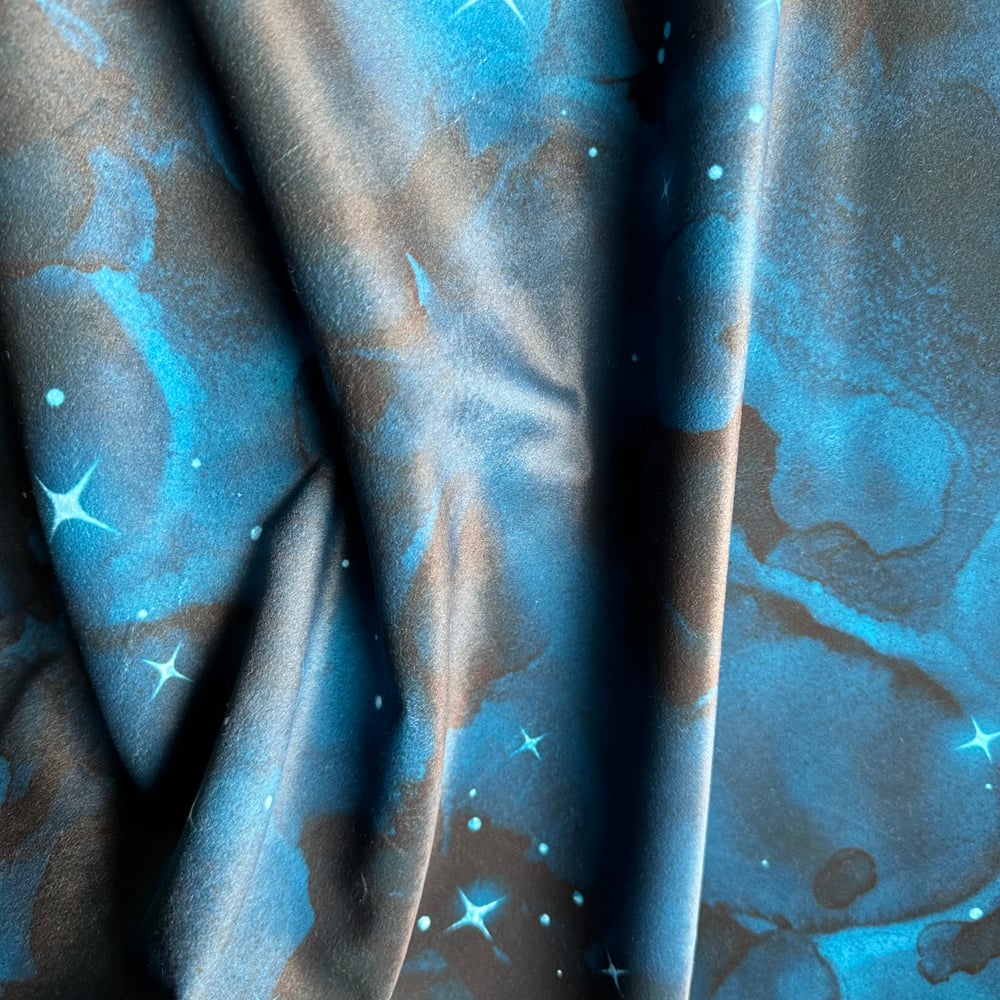 Image of Blue Starry Space Velvet for Board Making
