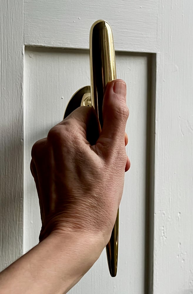 Image of Door Handle of Un-lacquered Bronze