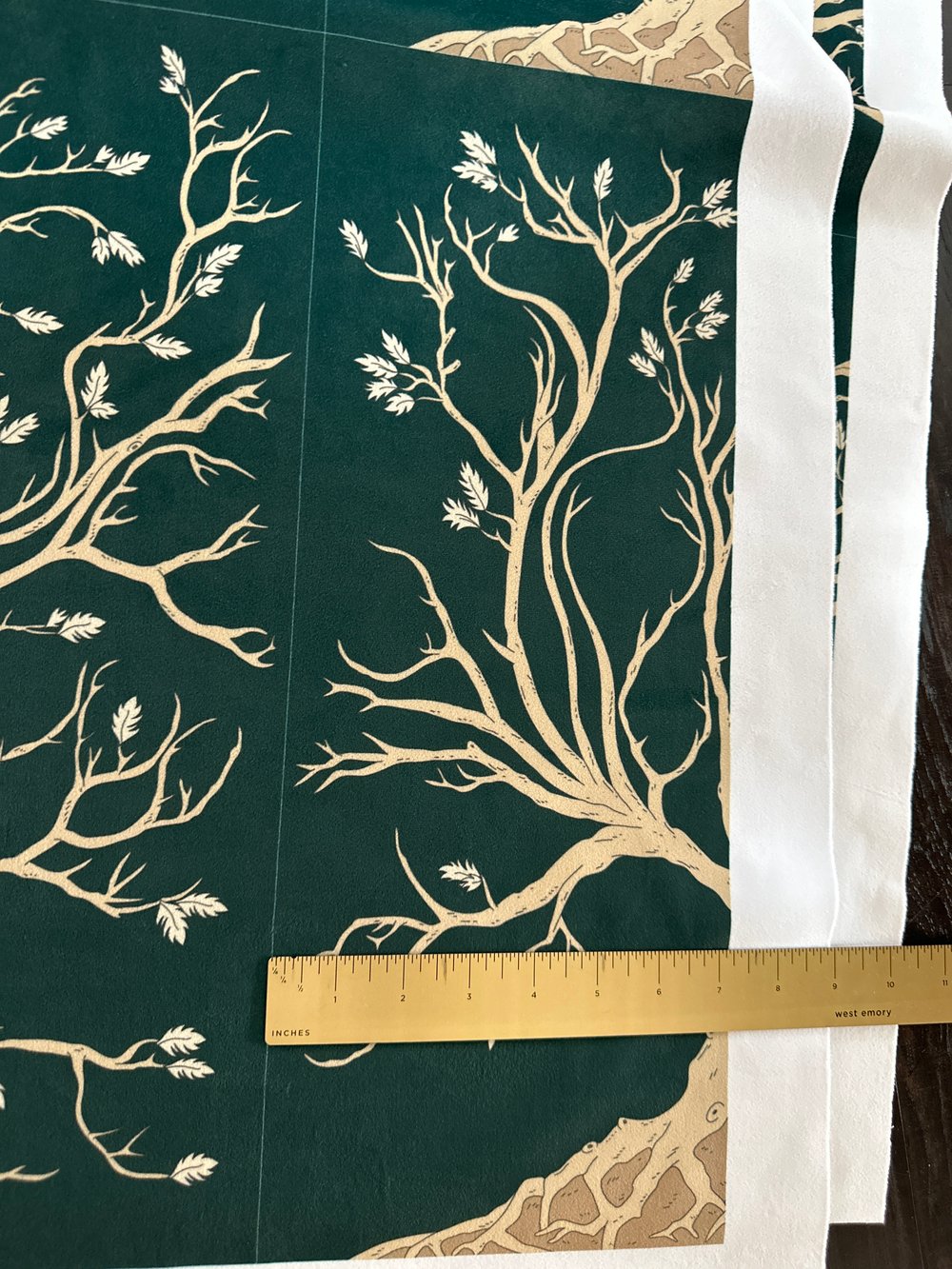 Image of Black Family Tree Tapestry Velvet for Board Making