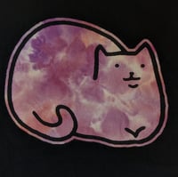 Image 3 of Ice Dyed Loaf Cat T-shirt - Adult and Youth