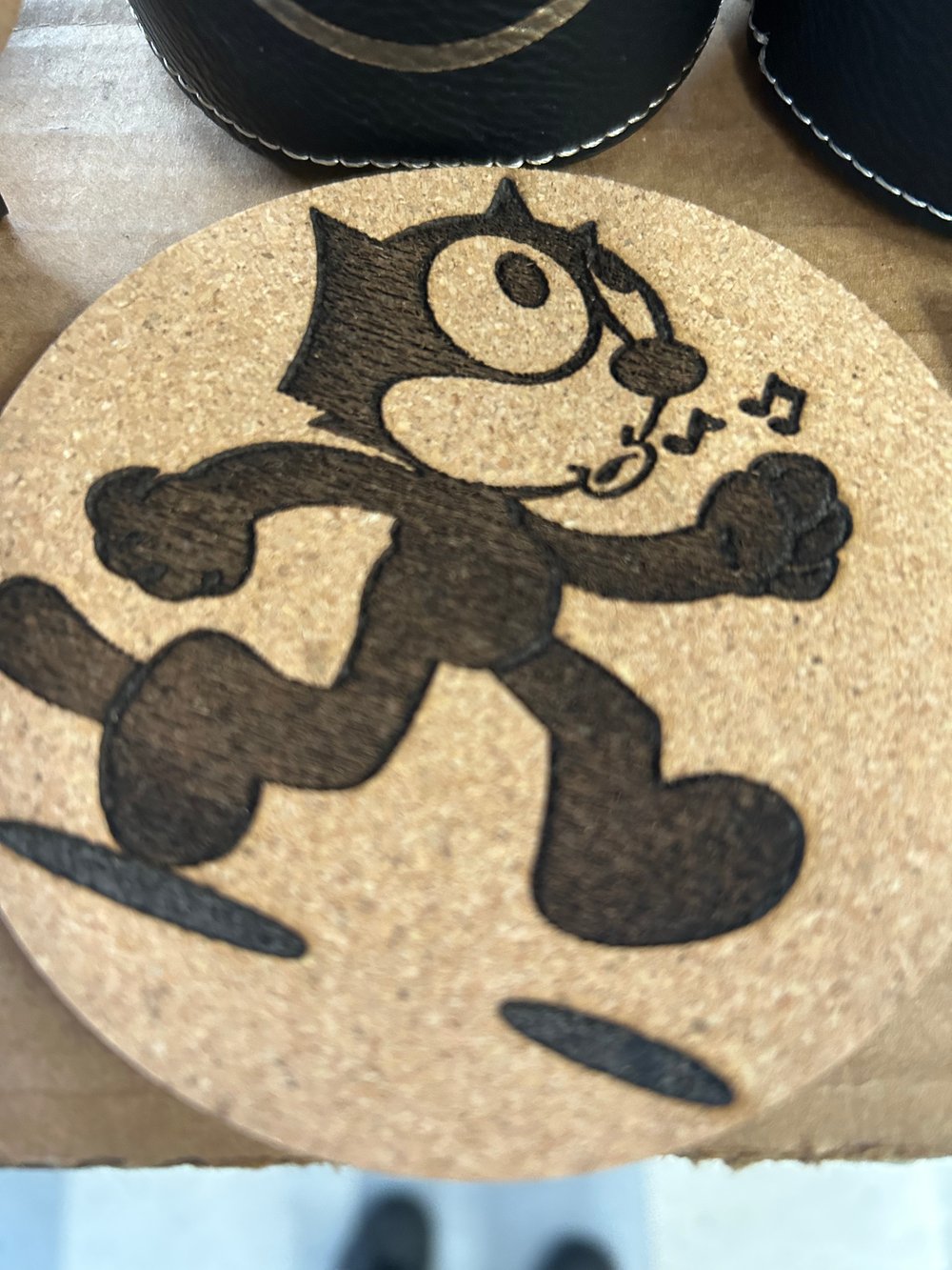 Cork coasters