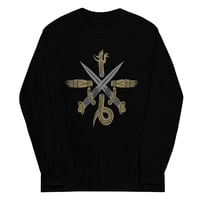 Image 1 of ABSU - CREST OF CYTHRÁUL (SILVER & GOLD PRINT) LONG SLEEVE 1