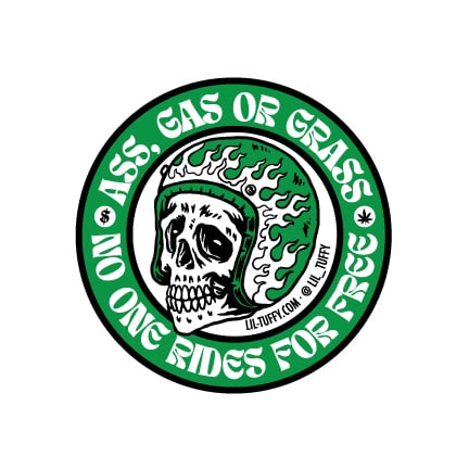 Image of Ass, Gas or Grass - Sticker