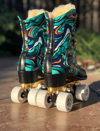 Image 2 of *Commission -Custom Paint Roller Skates *DM me today!