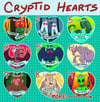 Cryptid Heart Buttons!