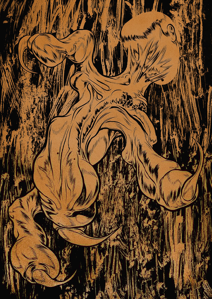 Image of A2 Metallic Gold Risograph Print - Big Size Poster