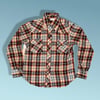 Shirt: VTG Hash Plaid Pearl Snap Size Fix