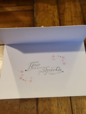 Image of Sparkling Pink Snowflakes