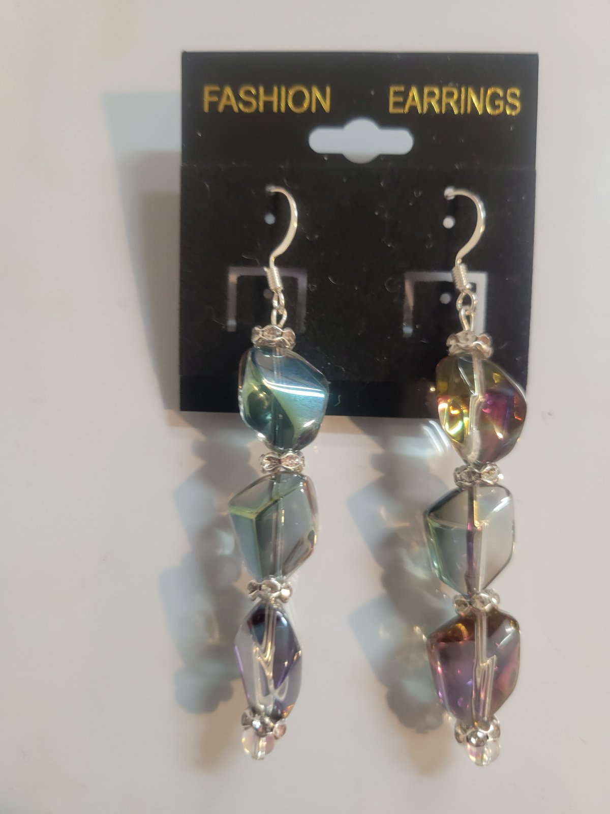 Image of Rainbow Quartz Crystal Earring