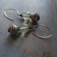 Image 3 of Soft + Earthy Laurel Green Beaded Earrings