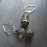 Image 5 of Soft + Earthy Laurel Green Beaded Earrings