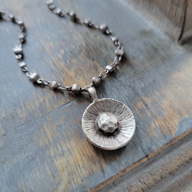 Antique Silver Tribal Pod Necklace