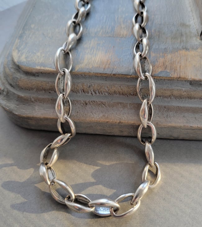 Chunky Silver Chain Necklace