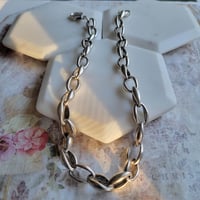Image 5 of Chunky Silver Chain Necklace