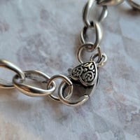 Image 2 of Chunky Silver Chain Bracelet