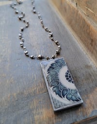 Image 3 of Classic Asian Blue Porcelain Necklace