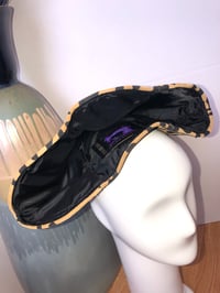 Image 5 of H.O.D. Bucket Hat Tan/Blaq Leopard Printed Soft Suede Crown W/ Black Satin Lining Inside