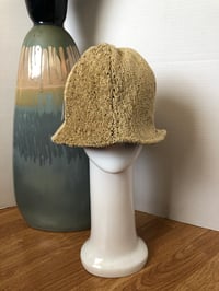 Image 1 of H.O.D. Bucket Hat Lemon Pepper Velvet Crown W/ Reversible Butter Lamb Leather Side