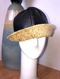Image 5 of H.O.D. Bucket Hat Lemon Pepper Velvet Crown W/ Reversible Butter Lamb Leather Side