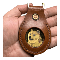 Image 4 of Shiba coin replica leather keychain
