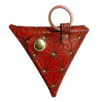Image 2 of Triangle leather  coin purse / keychain