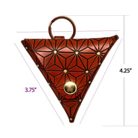 Image 4 of Triangle leather  coin purse / keychain