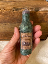 Image 3 of Spun Cotton Cabernet Wine Bottle Ornament