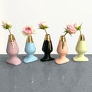 Image 3 of Drippy Butt Plug Stem Vase with 22Kt Gold