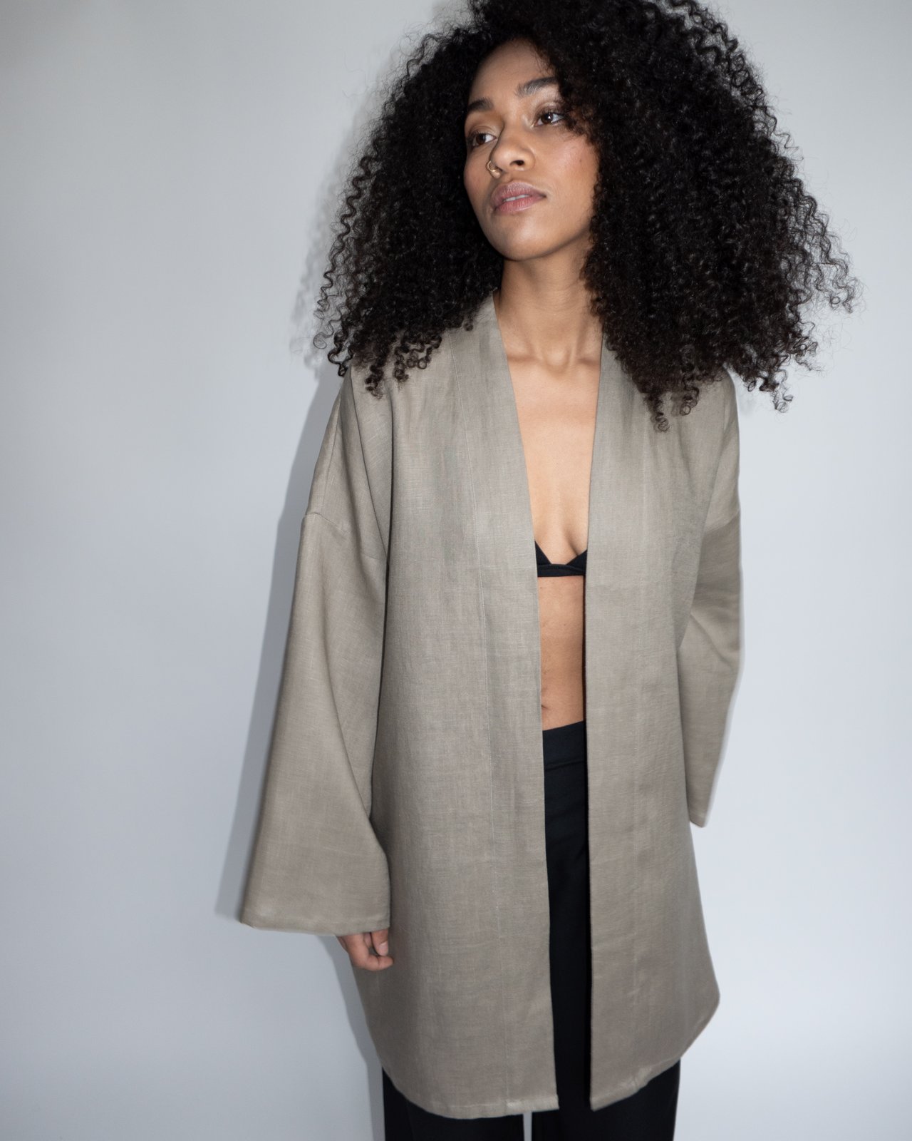 OY A Home Robe - Ash Brown | oya.berlin