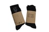 2 PACK  "trees don't need us" BLACK CREW SOCK