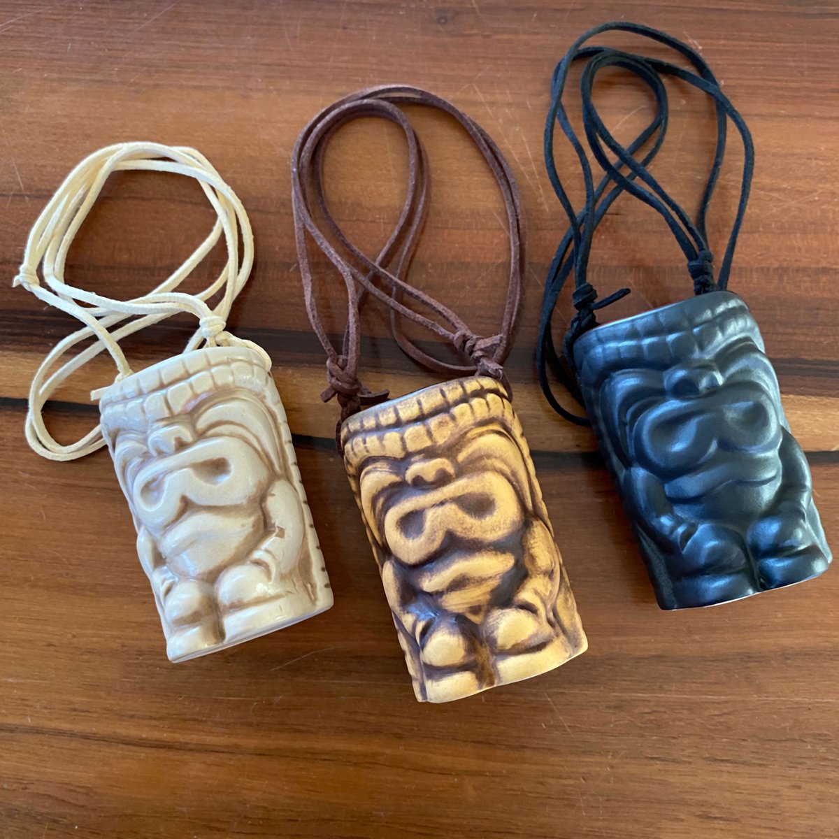 Image of Tabu Idol Tiki Mug Necklace (Set of 3)