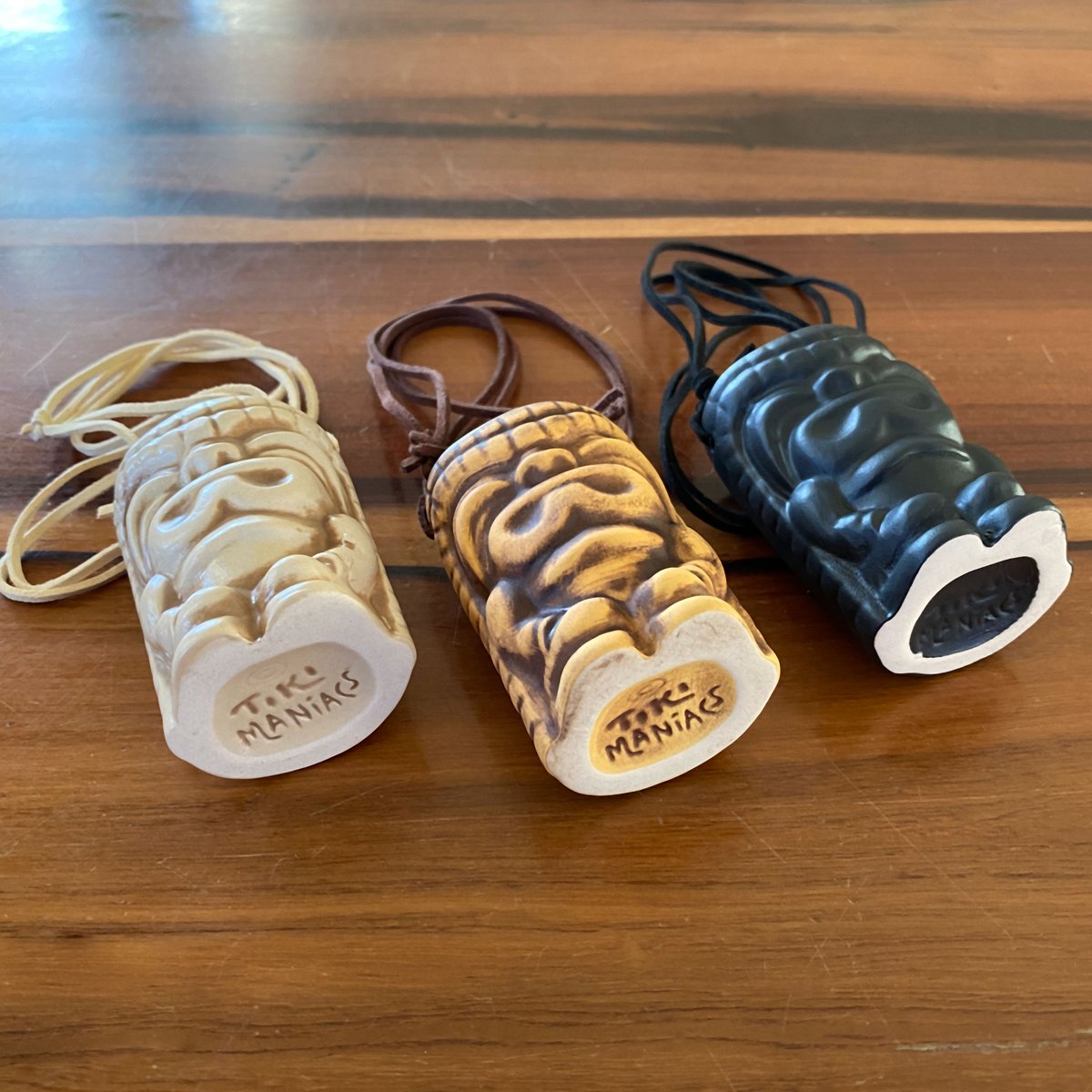 Image of Tabu Idol Tiki Mug Necklace (Set of 3)