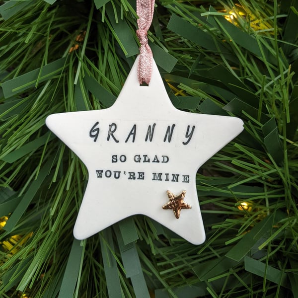 Image of Grandparent Star Decorations