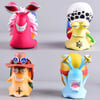 2pcs/set Anime One Piece Den Den Mushi PVC Action Figure