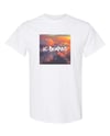 LC BOARDS T-Shirt Clouds Image White High Quality