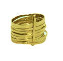 10 Bagues Martelées Avec Barrette / 10 Hammered Rings With Bar