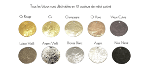 Image of 10 Bagues Martelées Avec Barrette / 10 Hammered Rings With Bar