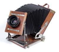Image 1 of **NEW** Bellows for Deardorff 8x10 Field Cameras (Red, Blue, and Black)