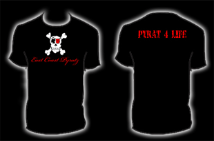 Clearance! Guys-"Pyrat 4 Life" -Black Tee