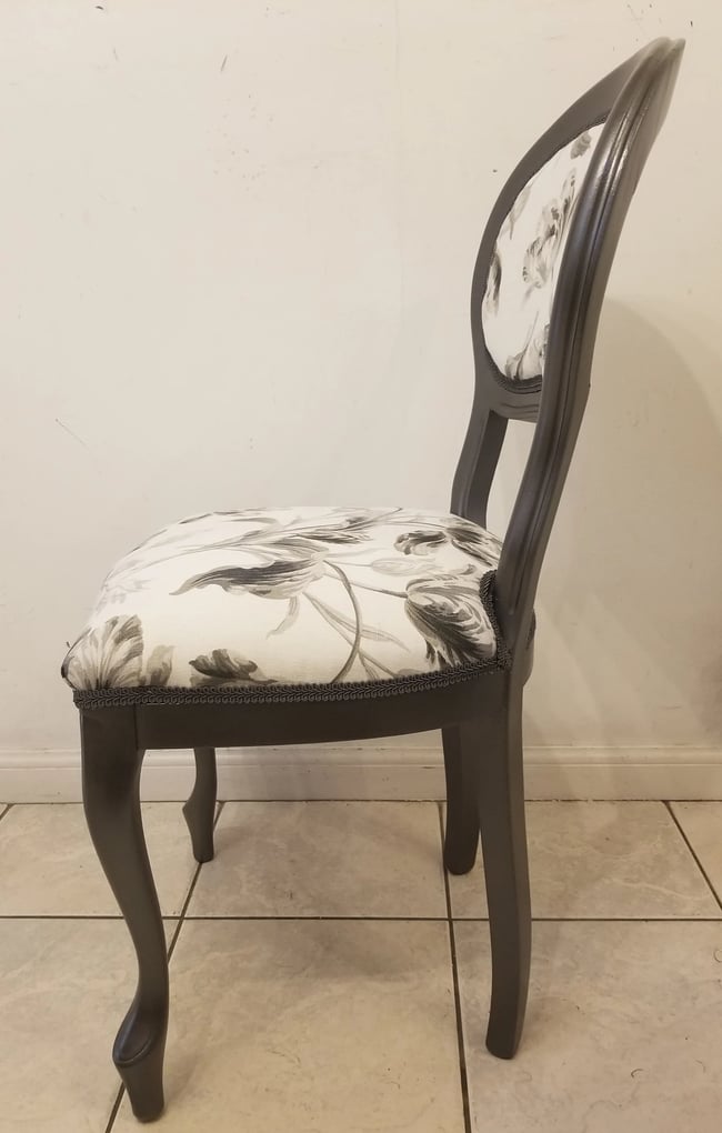 Grey Laura Ashley Fabric Chair