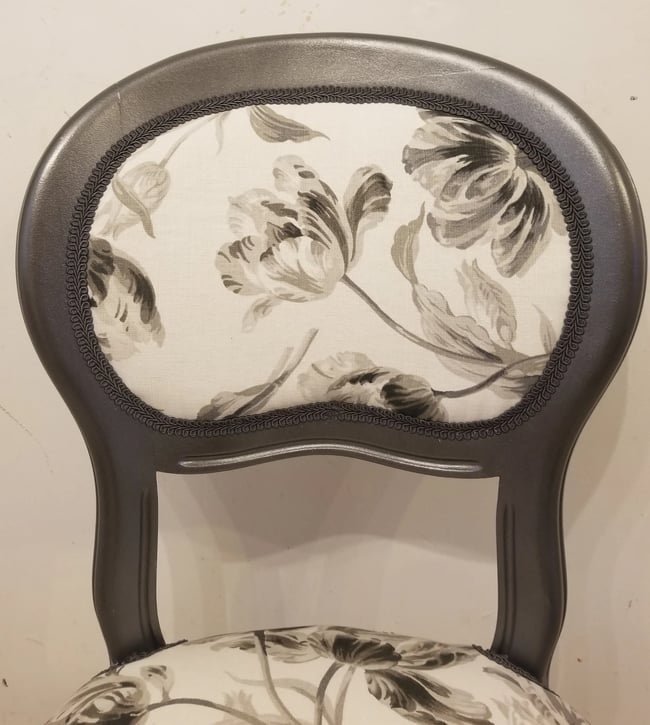 Grey Laura Ashley Fabric Chair