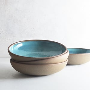 Image of set of 4 shallow bowls