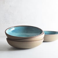 Image 1 of set of 4 shallow bowls