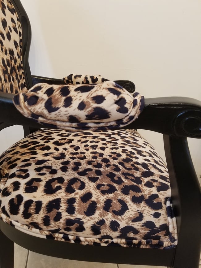 Fabulous Vintage Leopard Print Chair